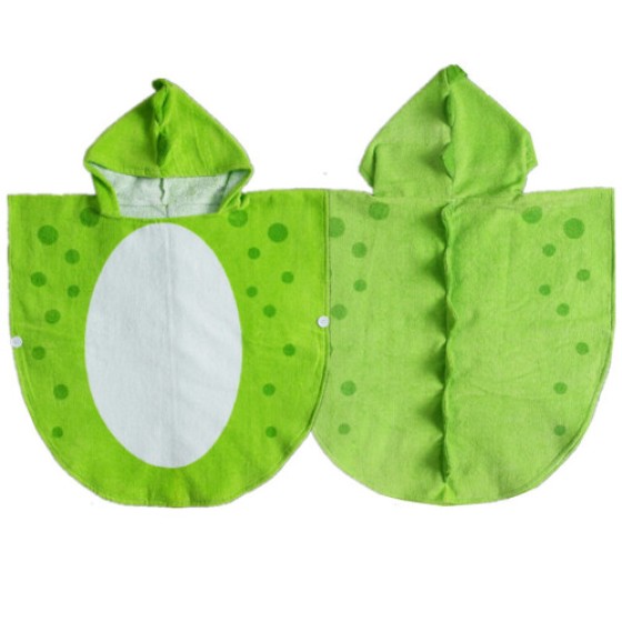 Baby Hooded Towels, Dinosaur Pattern in Cotton, Cute Bath Towel